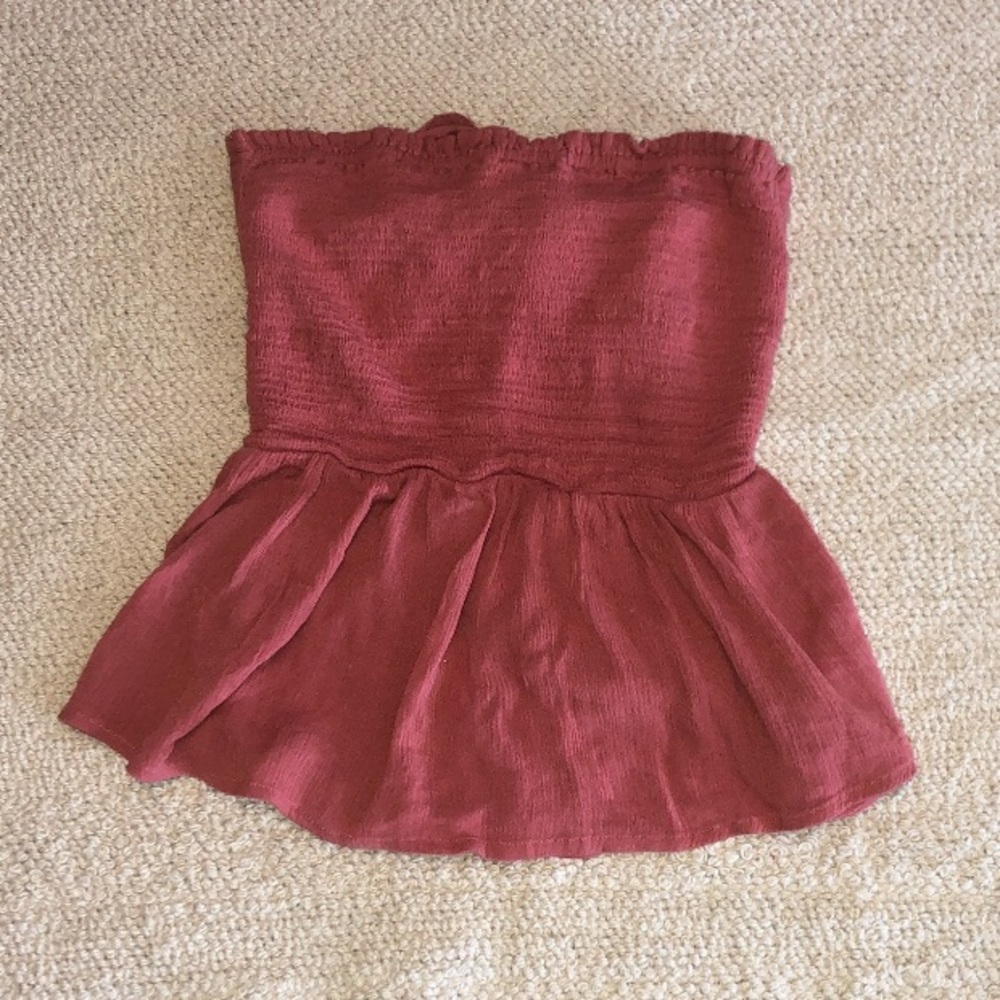 Strapless top